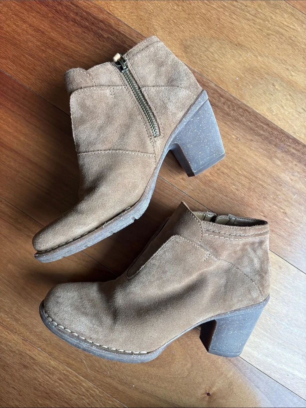 Clarks suede ankle boots